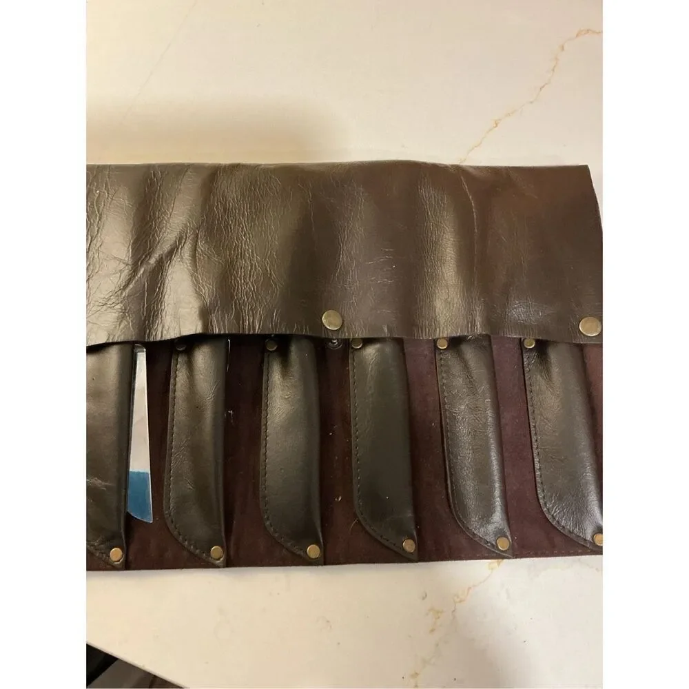Brown & Bigelow Solingen Germany Stag Handled Stainless Steel Knifes Case